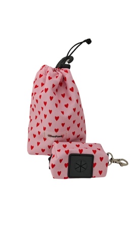 Saszetka na smaczki z etui na kupoworki | love | gratis woreczki