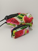 Saszetka na smaczki z etui na kupoworki | melon | gratis woreczki