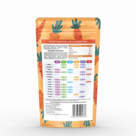 MIX & MATCH Marchew Przysmaki liofilizowane 15g