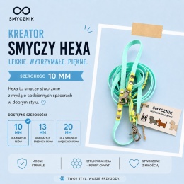 SMYCZNIK: Kreator smyczy z HEXA 10mm (plastry miodu)